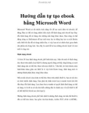 hướng dẫn tự tạo bằng microsoft word