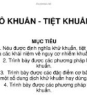 Giáo án khoa điều dưỡng - VÔ KHUẨN - TIỆT KHUẨN