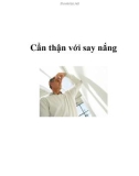 Cẩn thận với say nắng