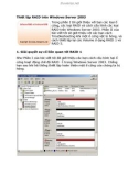 Thiết lập RAID trên Windows Server 2003