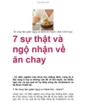 7 sự thật và ngộ nhận về ăn chay