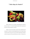 7 chức năng của vitamin C