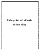 Phòng cúm với vitamin từ ánh nắng