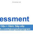 Bài giảng Lập trình nâng cao - Chương 9: Assessment