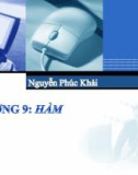 Bài giảng Hệ thống máy tính và ngôn ngữ lập trình - Chương 9: Hàm