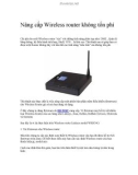 Nâng cấp Wireless router không tốn phí