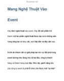 Mang Nghệ Thuật Vào Event