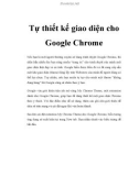 Tự thiết kế giao diện cho Google Chrome