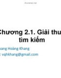 Bài giảng Cấu trúc dữ liệu: Chương 2 - ThS. Võ Quang Hoàng Khang