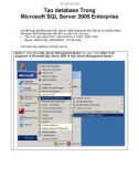 Tạo database Trong Microsoft SQL Server 2005 Enterprise