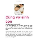 Cùng vợ sinh con