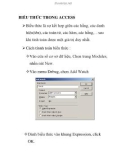 BIỂU THỨC TRONG ACCESS 