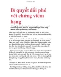 Bí quyết đối phó với chứng viêm họng