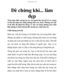 Dè chừng khi... làm đẹp