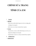 CHỈNH SỬA TRANG TÍNH CỦA EM