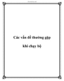 Các vấn đề thường gặp khi chạy bộ