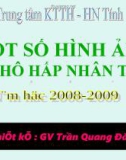 MỘT SỐ HÌNH ẢNH VỀ HÔ HẤP NHÂN TẠO