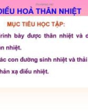 Bài giảng điều hòa thân nhiệt