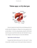 Nhóm nguy cơ bị chai gan