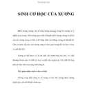 SINH CƠ HỌC CỦA XƯƠNG