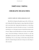 THIÊN ĐẦU THỐNG (MIGRAINE HEADACHES)