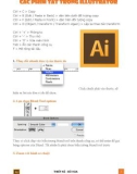 Các phím tắt trong illustrator cs6
