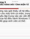 Bài giảng Tin học Đại cương: Chương 3 - PGS.TS. Lê Văn Năm