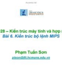 Kiến trúc máy tính và hợp ngữ-Bài 6