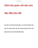 Chớ chủ quan với các cơn đau đầu kéo dài