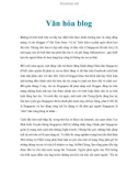 Văn hóa blog