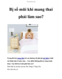 Bị sổ mũi khi mang thai phải làm sao?