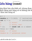 Các yếu tố xây dựng nên C và C++ phần 5