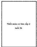 Nhồi máu cơ tim cấp ở tuổi 26