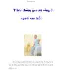 Triệu chứng gai cột sống ở người cao tuổi