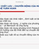 Cơ học chất lưu - Chuyển động của máu trong hệ tuần hoàn