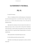 SANDIMMUN NEORAL (Kỳ 4)