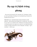 Bọ cạp trị bệnh trúng phong