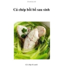 Cá chép bồi bổ sau sinh