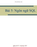 Bài 5: Ngôn ngữ SQL