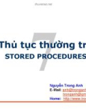 Thủ tục thường trú STORED PROCEDURES