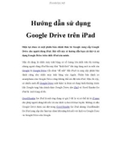 Hướng dẫn sử dụng Google Drive trên iPad