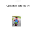 Cách chọn balo cho trẻ