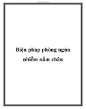 Biện pháp phòng ngừa nhiễm nấm chân