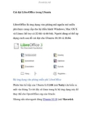 Cài đặt LibreOffice trong Ubuntu