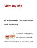 Yểu tố nguy cơ Viêm tụy cấp