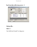 Tạo Form theo mẫu trong access - 1