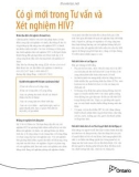 TƯ VẤN VÀ XÉT NGHIỆM HIV