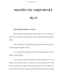 NGUYÊN TẮC CHỌN HUYỆT (Kỳ 3)