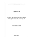 Luận án Tiến sĩ Kỹ thuật: Nghiên cứu phương pháp xác định thứ tự ưu tiên của thư điện tử