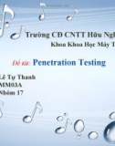 Thuyết trình đề tài : Penetration tesing - CĐ CNTT Hữu Nghị Việt Hàn